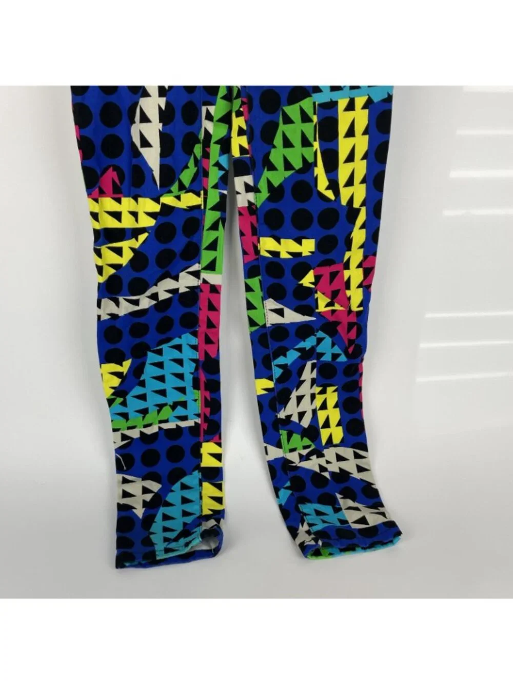L’Amour Nanette Lepore Legging Pants – Juniors Size 1 Neon Geometric Print - Picture 2 of 6